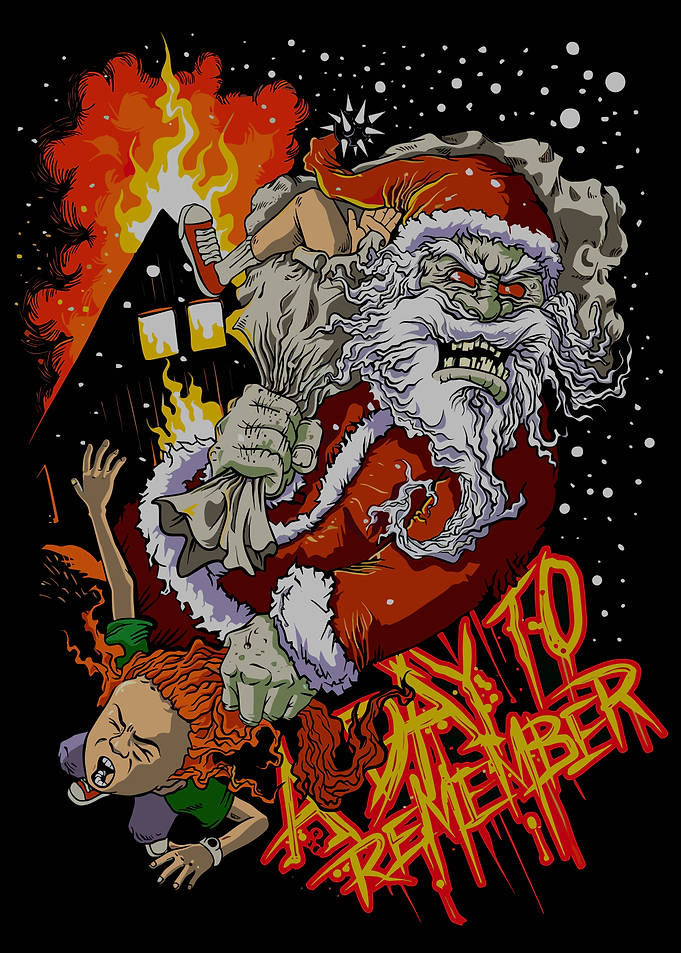 Evil Santa Claus Cartoon Illustration