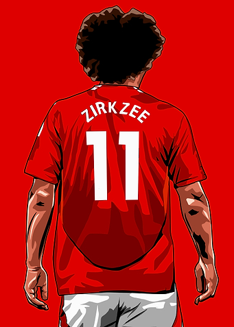Zirkzee Football Player Art
