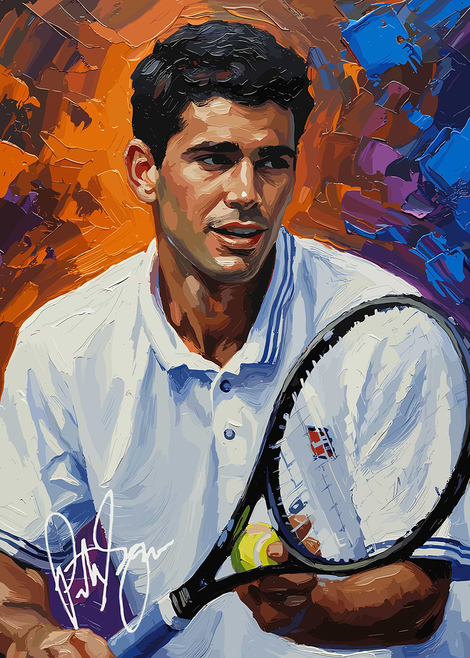 Pete Sampras Tennis Painting