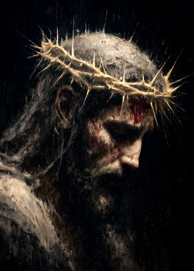 Dramatic Portrait of Jesus