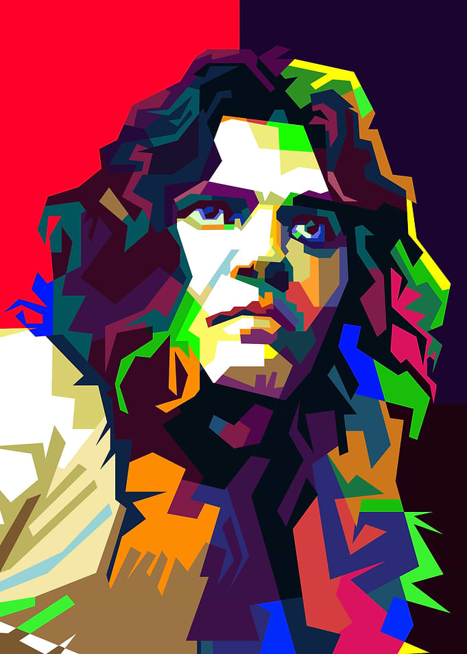 Classic Rock Guitar Musician Pop Art