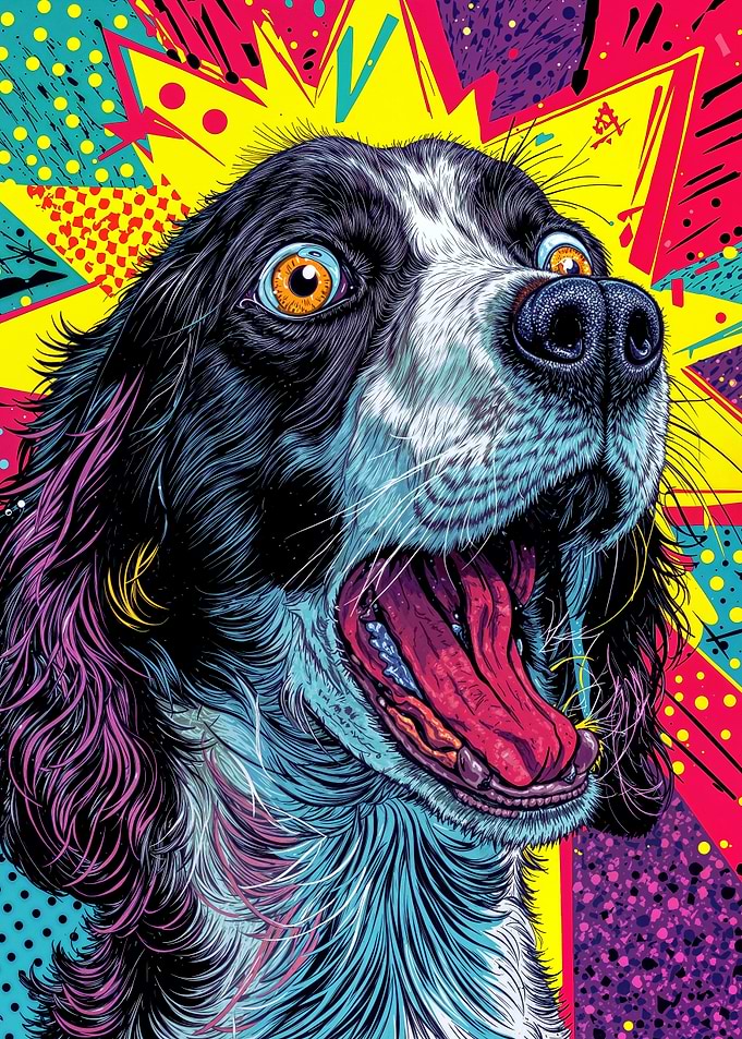 Surprised Springer Spaniel