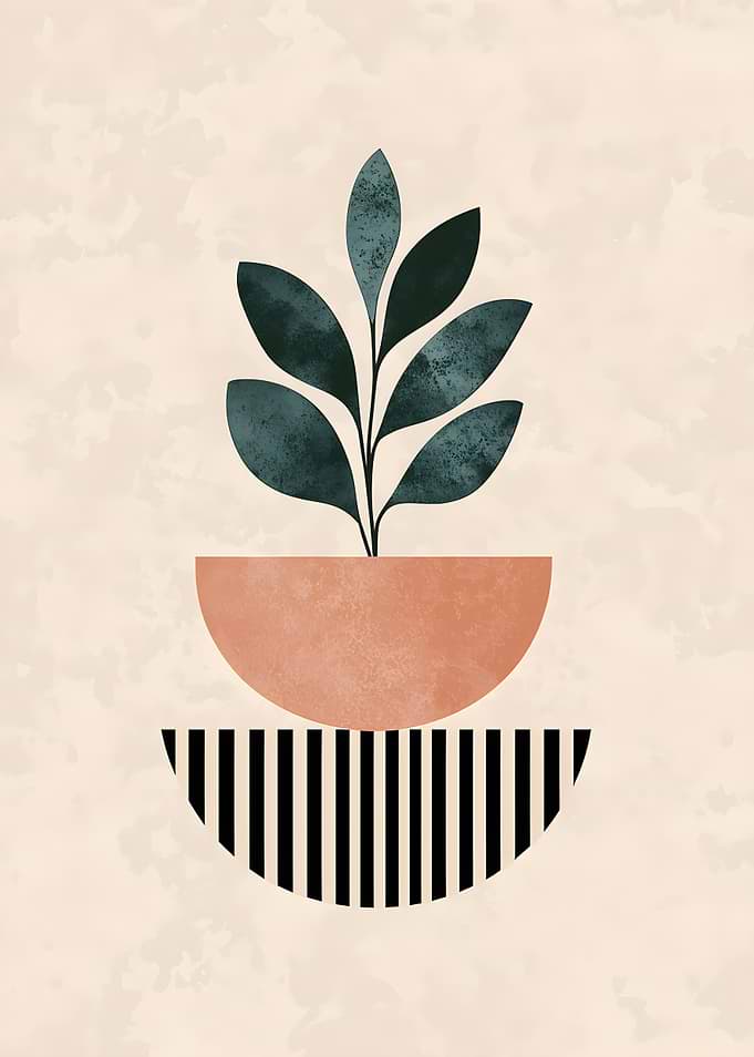 Abstract Plant Art