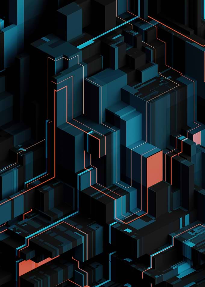 Abstract 3D Block Structure