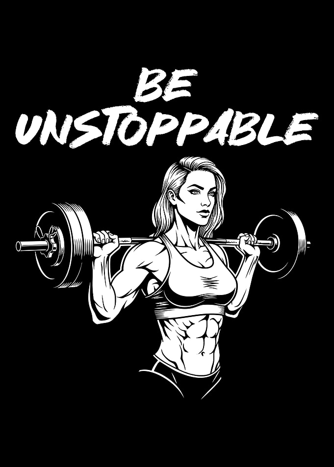 Be Unstoppable Fitness Illustration