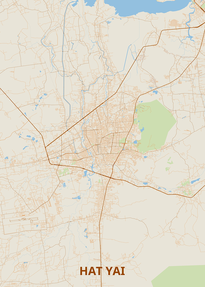 Hat Yai City Map