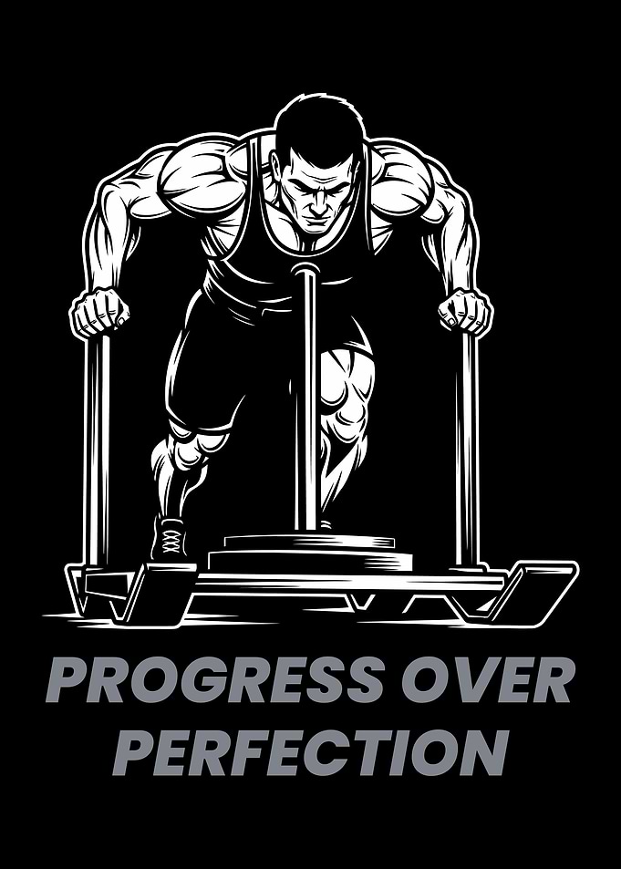 Progress Over Perfection Gym Motivation
