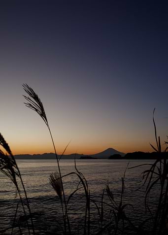 Mount Fuji Sunset Silhouette