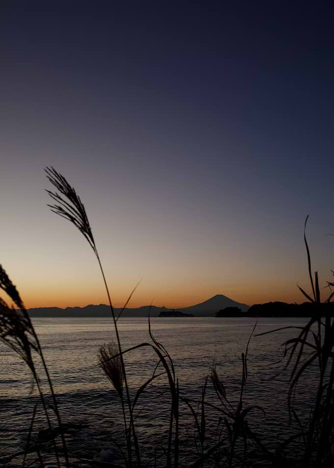 Mount Fuji Sunset Silhouette