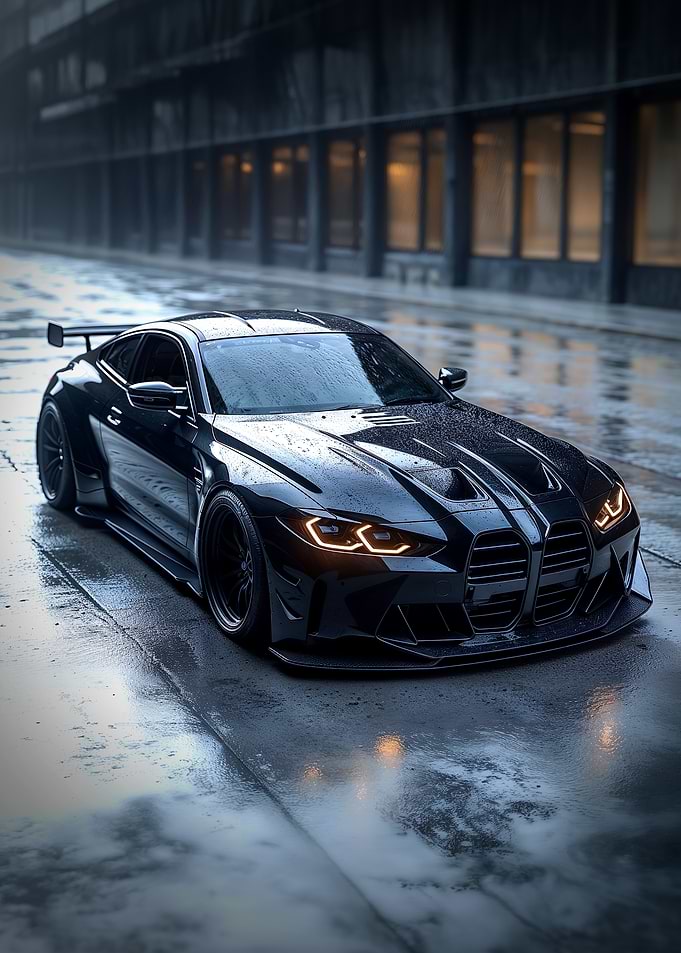 Sleek Black Sports Car