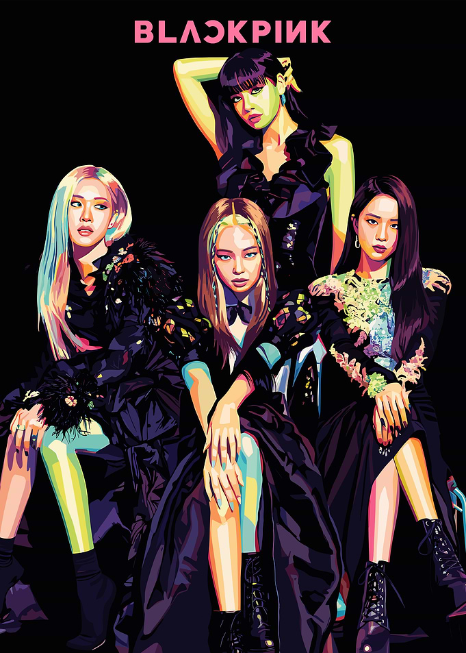 BLACKPINK Group Portrait Digital Art