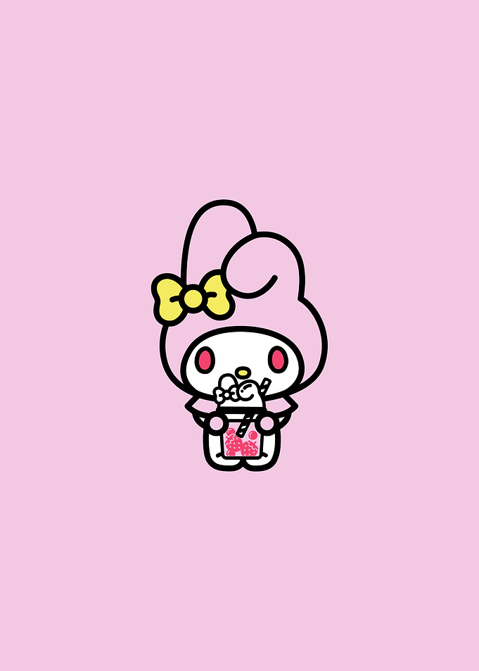 My Melody with Boba Drink