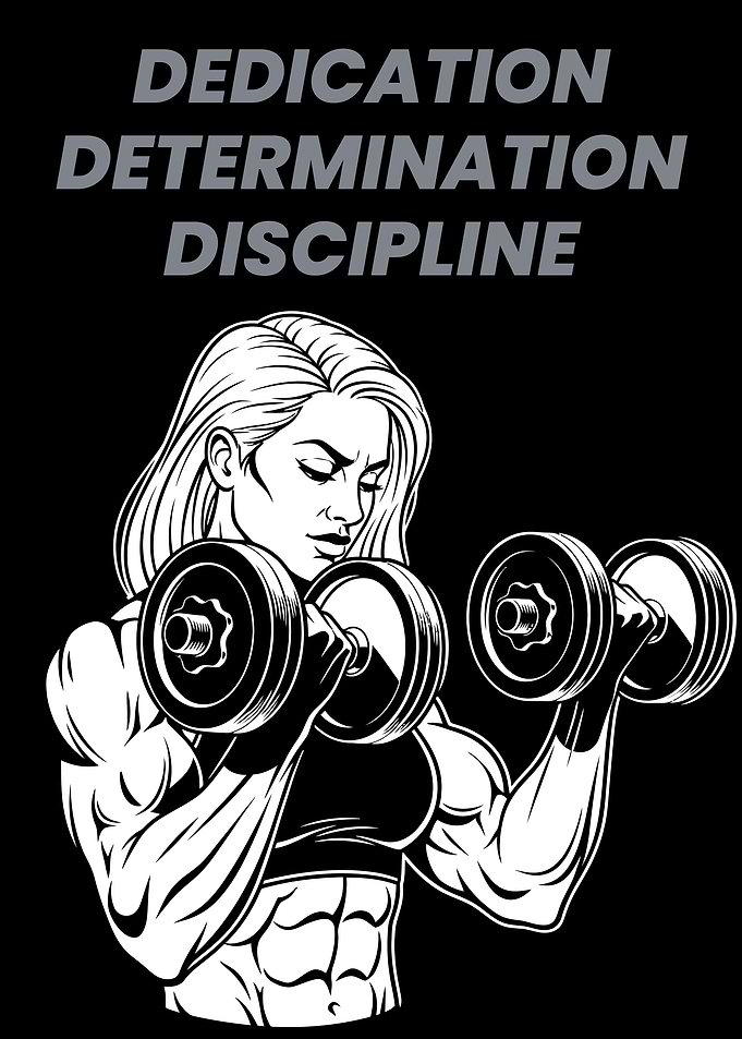 Fitness Motivation: Dedication, Determination, Discipline