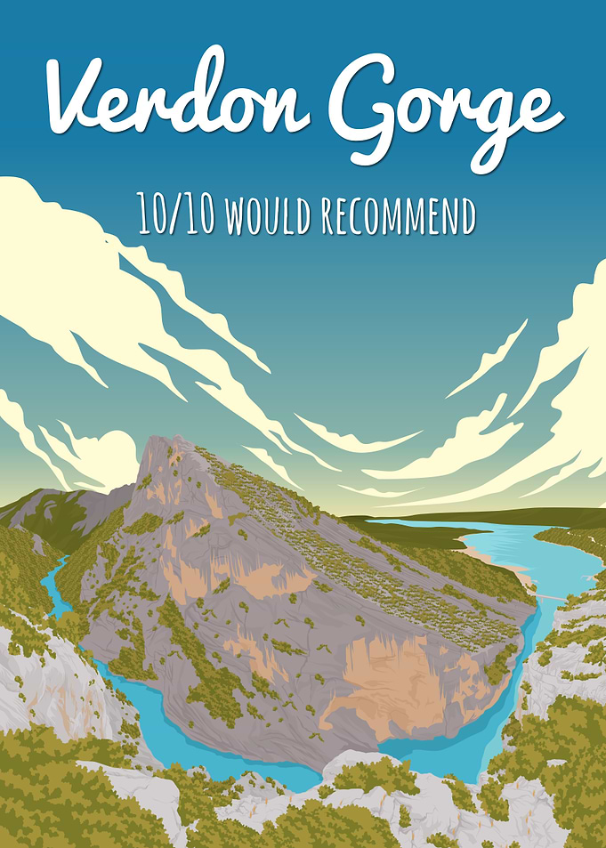 Verdon Gorge France Poster
