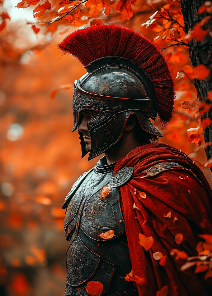 Spartan Warrior in Autumn