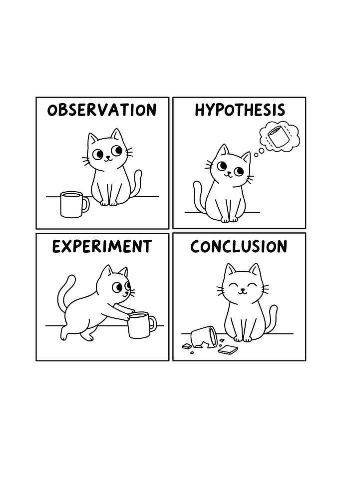 Cat Science Experiment Comic
