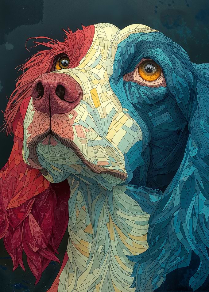 Springer Spaniel Mosaic