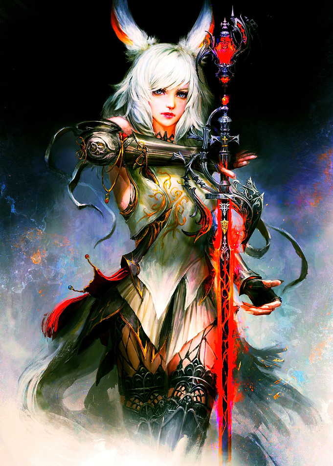 Anime Girl with Sword