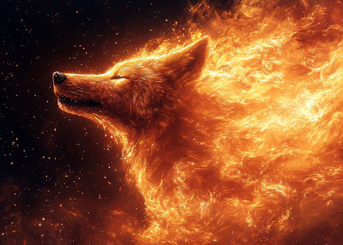 Fiery Fox Portrait