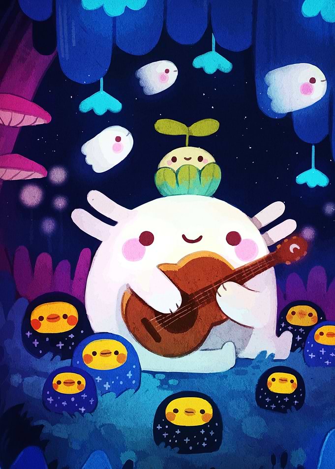 Cute Creature Concert in the Forest
