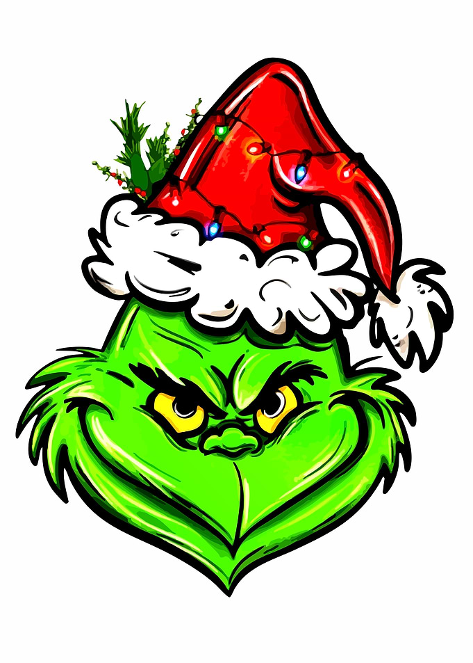 Monster with Santa Hat