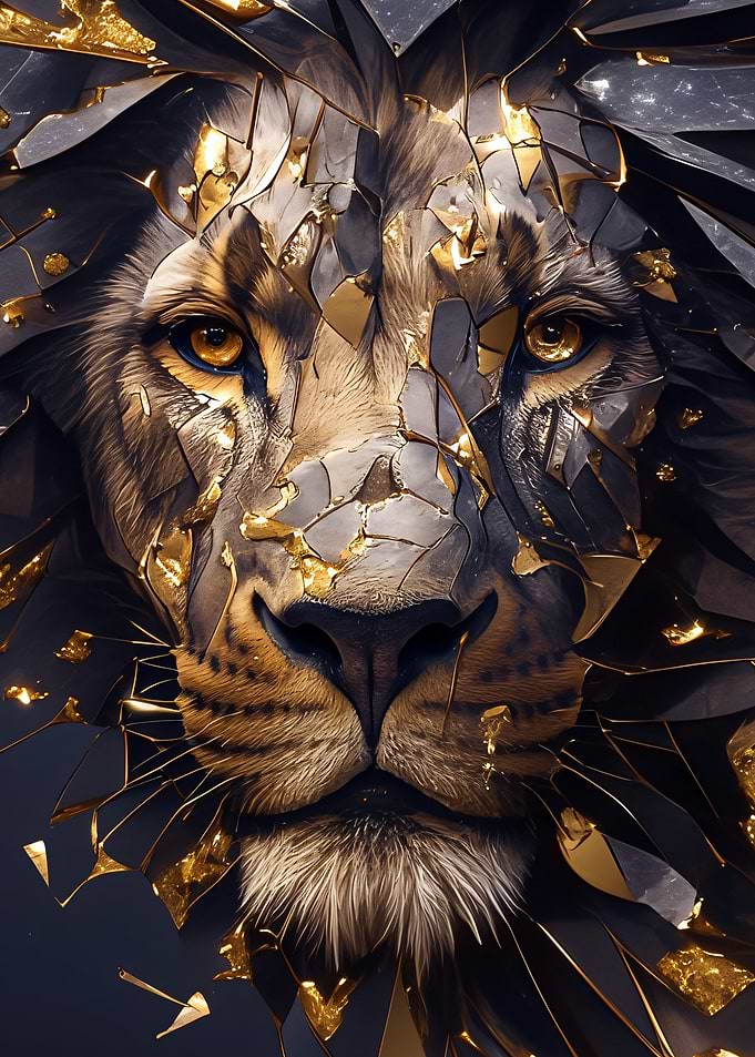Golden Lion Portrait