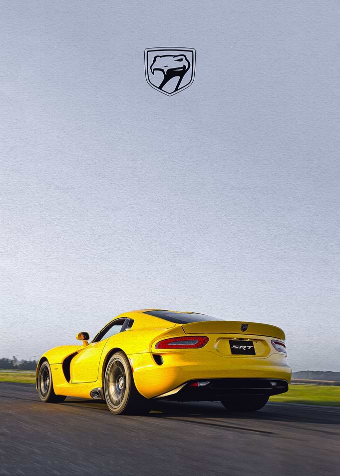 Yellow Dodge Viper Sport Cars