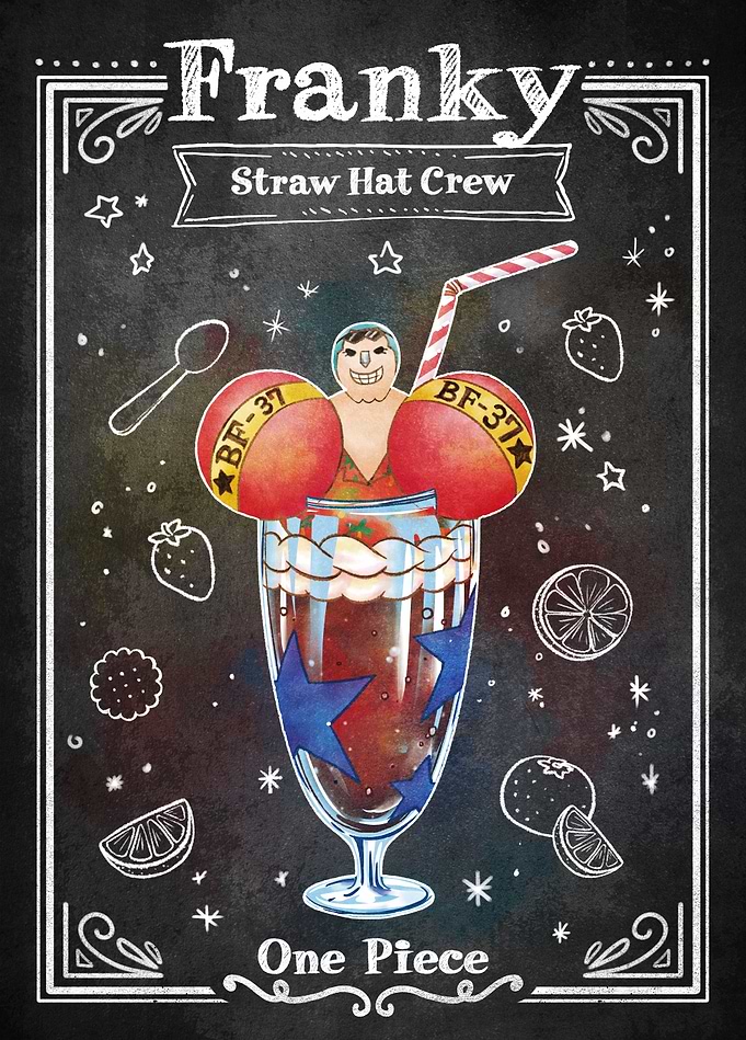 Franky Cocktail Dessert Chalkboard