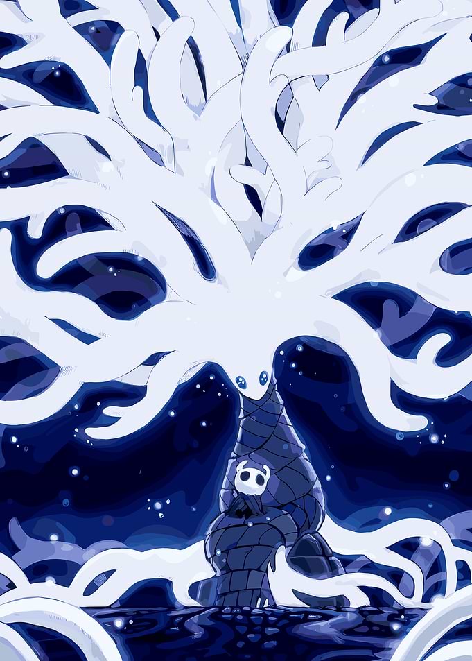 Hollow Knight and the White Lady