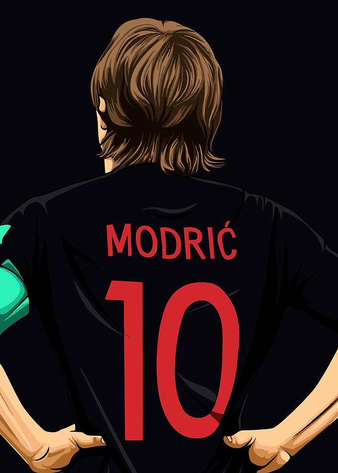 Luka Modric Vector Art