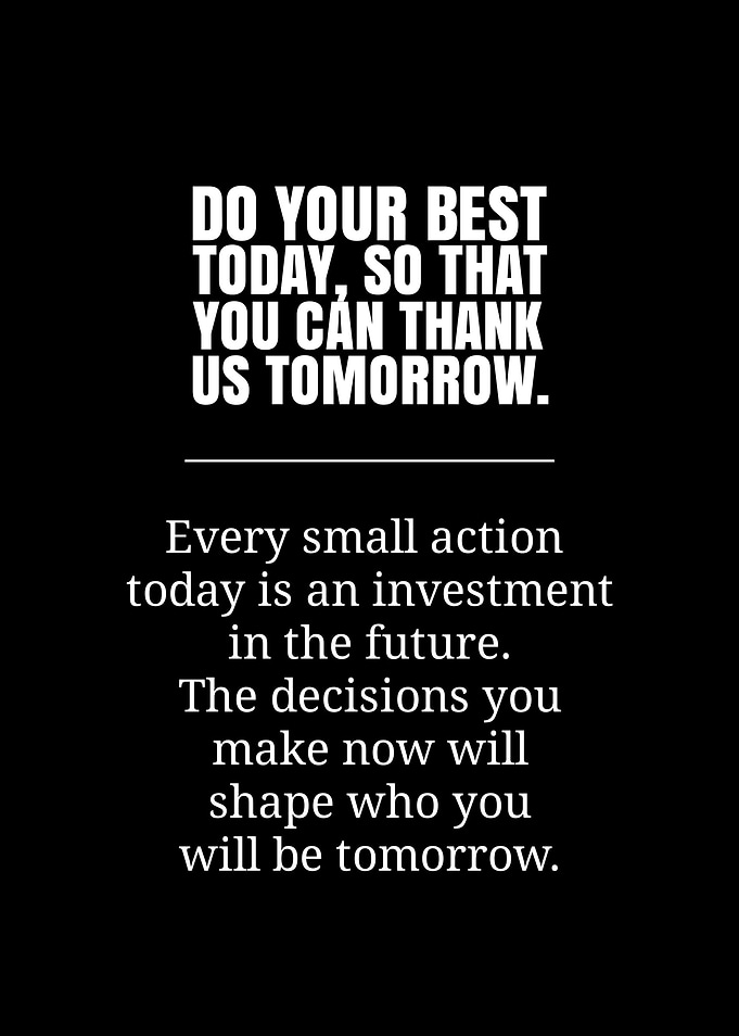 Motivational Quote on Black Background