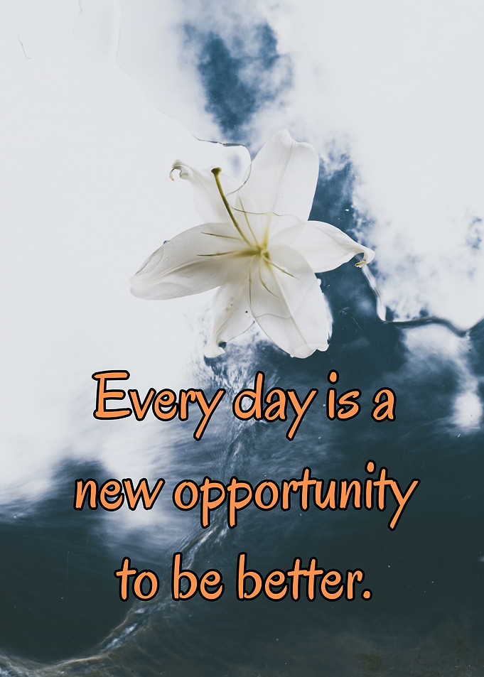 Inspirational Quote with Lily