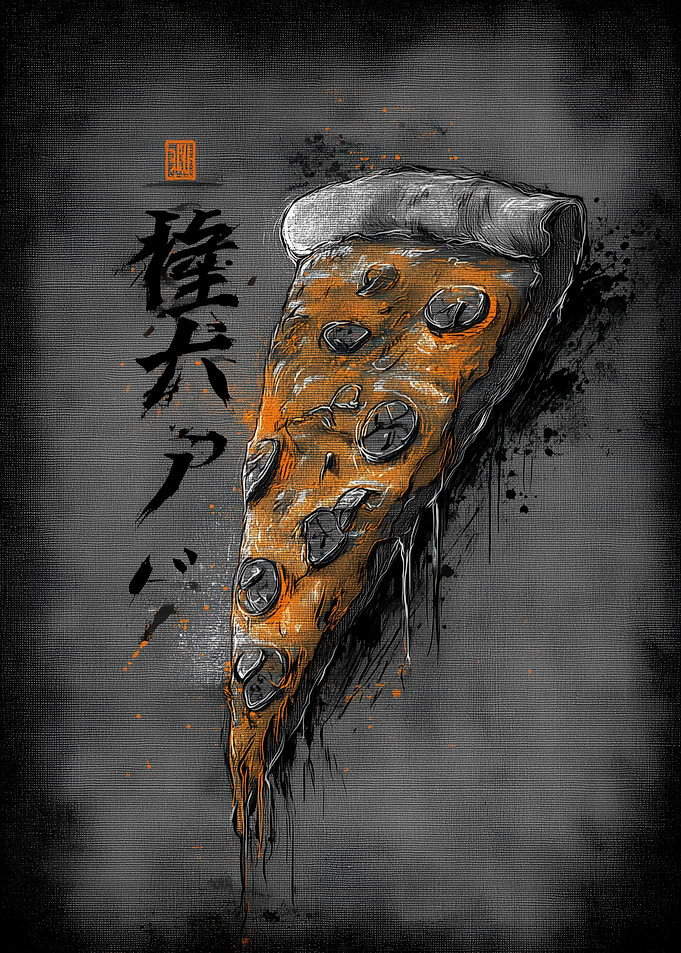 Ukiyo Minimalism Pizza Slice