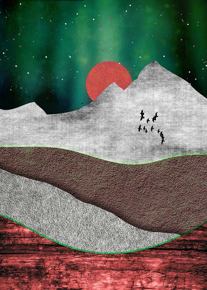 Mountain Northern Lights
