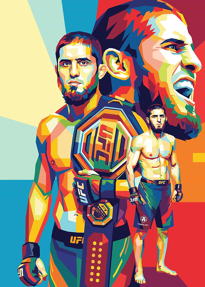 Islam Makhachev UFC Champion Pop Art