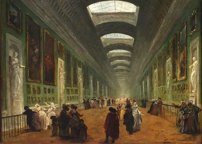 The Louvre Gallery Painting