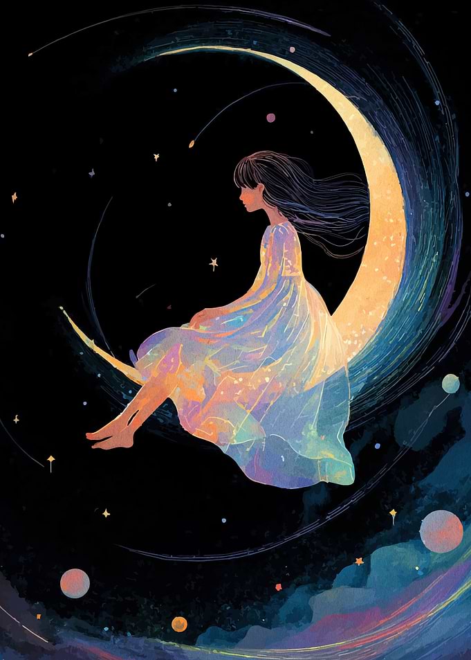 Girl on the Moon