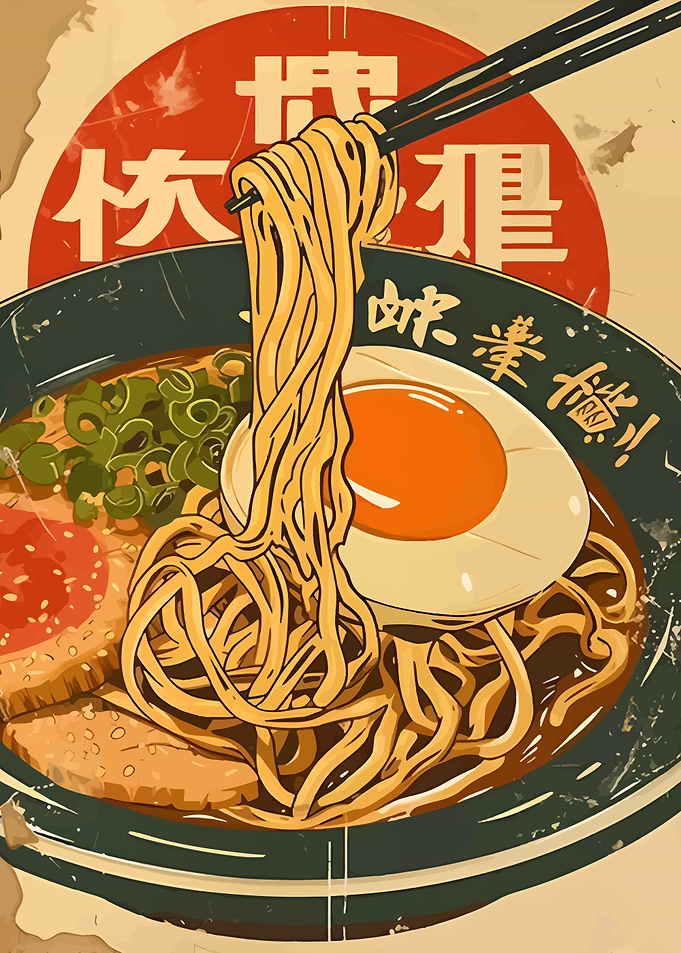 Vintage Ramen Bowl