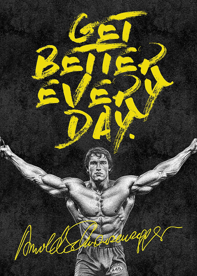 Inspirational Gym Poster – “Get Better Every Day” Quote