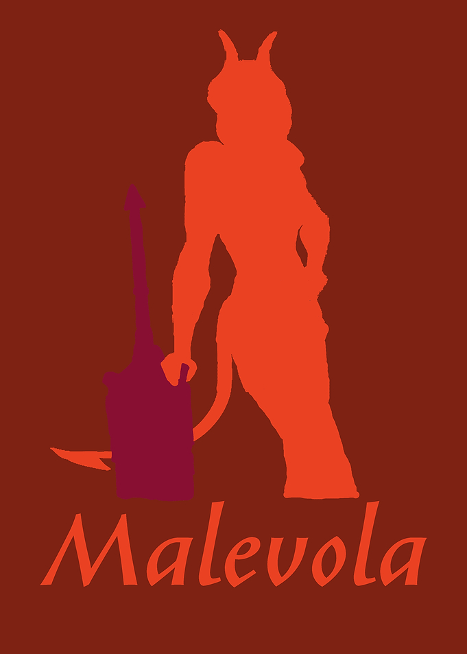 Malevola: Half Demon with Sword Illustration