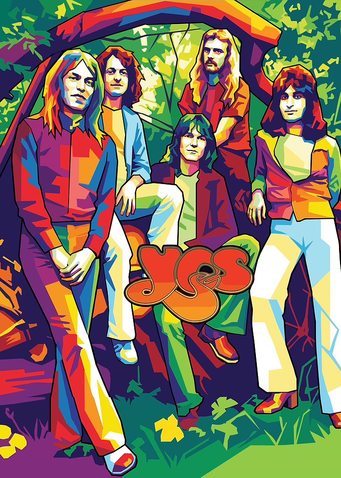Yes Band Pop Art Portrait