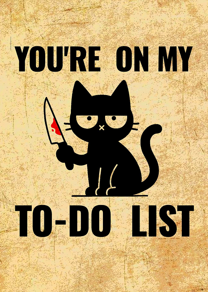 Cat on To-Do List