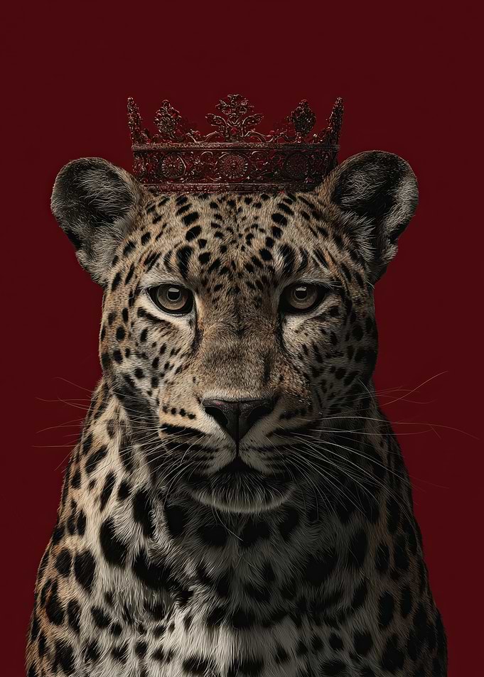 Leopard with Crown