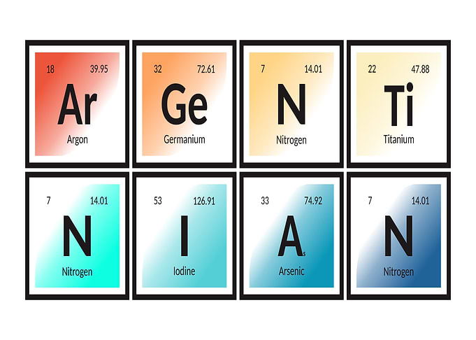 Periodic Table Elements: Argentinian