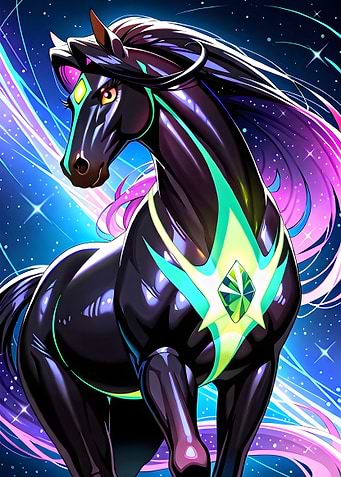 Cosmic Horse Digital Art
