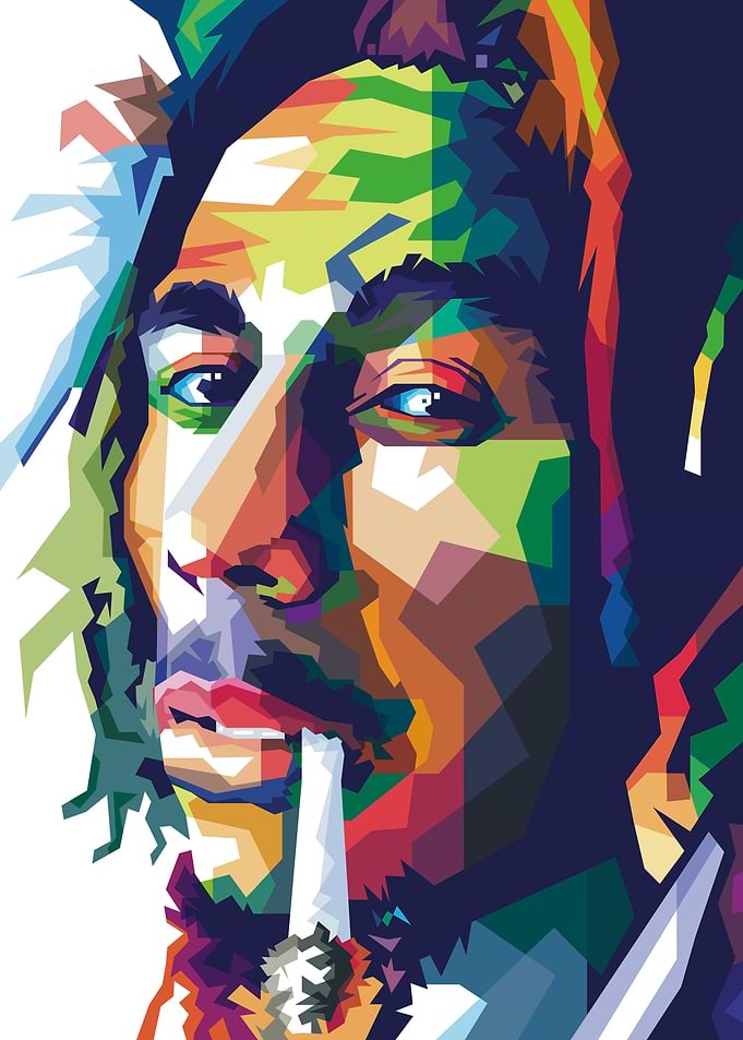 Bob Marley Pop Art
