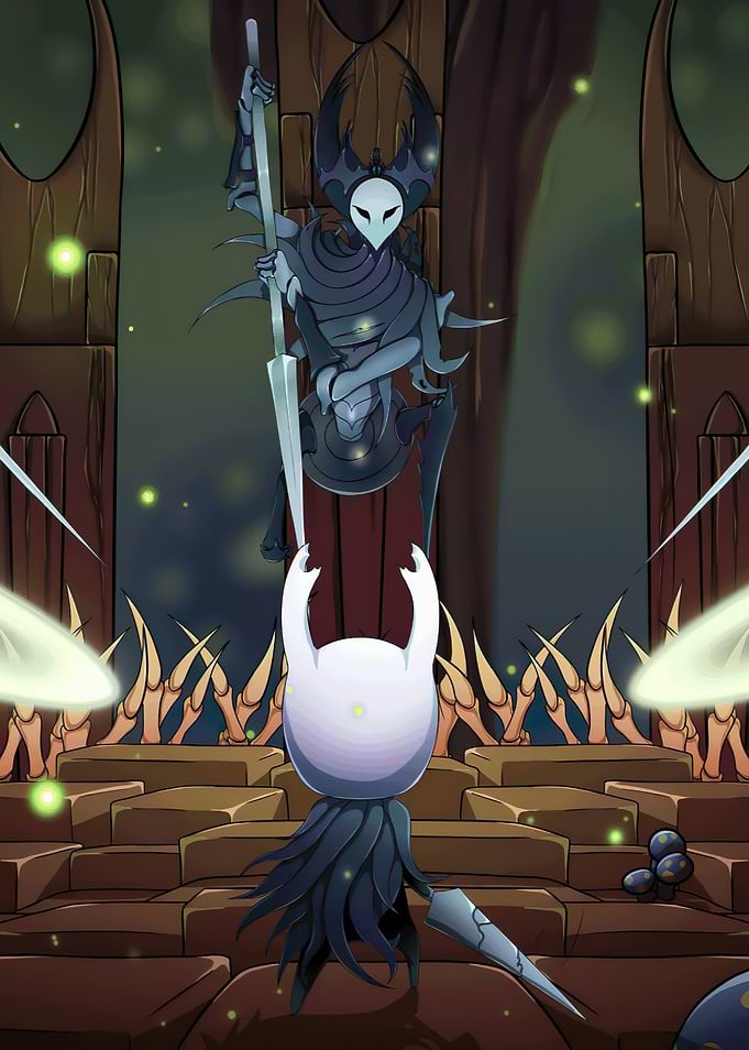 Hollow Knight Battle Scene