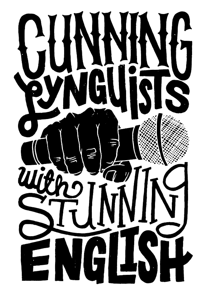 Gunning Linguists with Stunning English