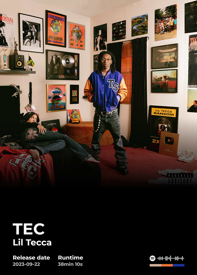 Lil Tecca TEC Album Cover