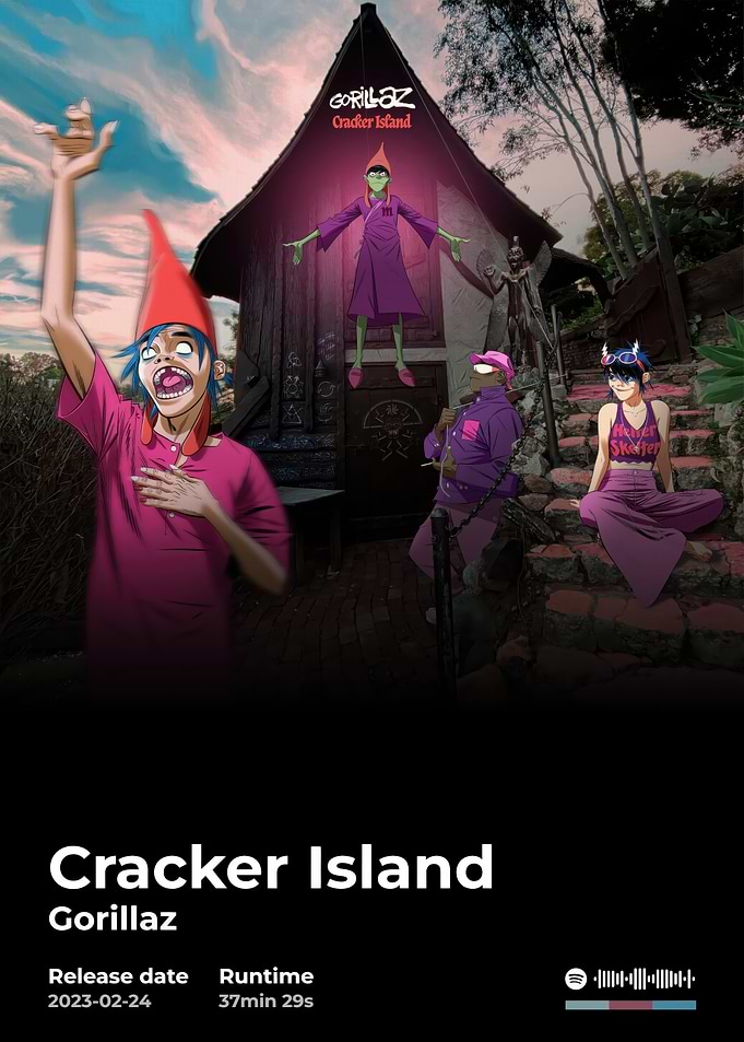 Gorillaz Cracker Island Album Cover